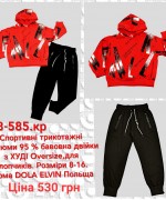 Cпортивные трикотажные костюмы 95% хлопок, двойки ,для мальчиков. Размеры 8-16.Фирма DOLA ELVIN.Польша