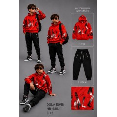  Cпортивные трикотажные костюмы 95% хлопок двойки,с кофтой ХУДИ Oversize,для мальчиков. Размеры 8-16,Фирма DOLA ELVIN.Польша