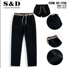 Чорні,Джинси Чиноси,пояс-резинка,для хлопчиків, розміри 4-12. Фірма S&D.Угорщина.