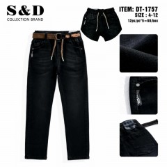 Чорні,Джинси Чиноси,пояс-резинка,для хлопчиків, розміри 4-12. Фірма S&D.Угорщина.