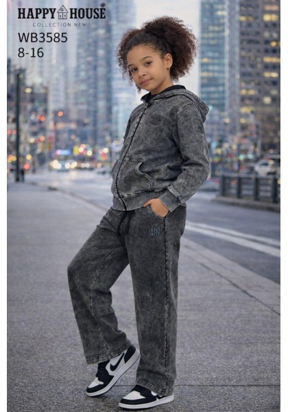 Т.сірі,костюми варьонка для дівчат,95%бавовна.Розмір 10.Фірма Happy House,Польща.  