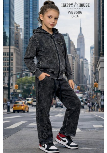 Чорні,костюми варьонка для дівчат,95%бавовна.Розмір 8-16.Фірма Happy House,Польща.  