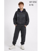 Т.сірі костюми варьонка,двійки для хлопчиків,95%бавовна.Розмір 8-16(140-170см).Фірма Happy House,Польща.   Фото 1