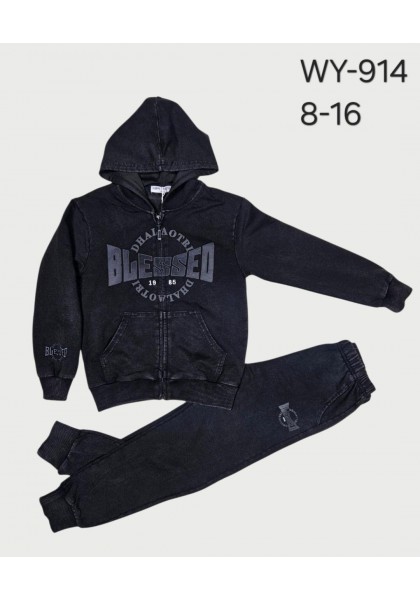 Чорні костюми варьонка,двійки для хлопчиків,95%бавовна.Розмір 8-16(140-170см).Фірма Happy House,Польща.  