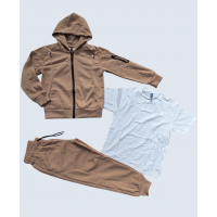 Cпортивні трикотажні костюми трійки для хлопчиків,щільна тканина LACOSTE 95 % бавовна . Розміри 8. Фірма DOLA ELVIN. Польща.