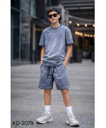 Літні костюми варьонка, для хлопчиків,двійки, шорти+футболка,95% бавовна.Розмір 8-16.Фірма Dola Elvin.Польща.  Фото 1