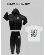 Cпортивні трикотажні костюми трійки для хлопчиків, 95 % бавовна . Розміри 8-16. Фірма DOLA ELVIN.Польща.