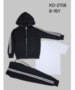 Cпортивні трикотажні костюми трійки для хлопчиків, 95 % бавовна . Розміри 8-16. Фірма DOLA ELVIN.Польща.