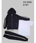 Cпортивні трикотажні костюми трійки для хлопчиків, 95 % бавовна . Розміри 8-16. Фірма DOLA ELVIN.Польща.