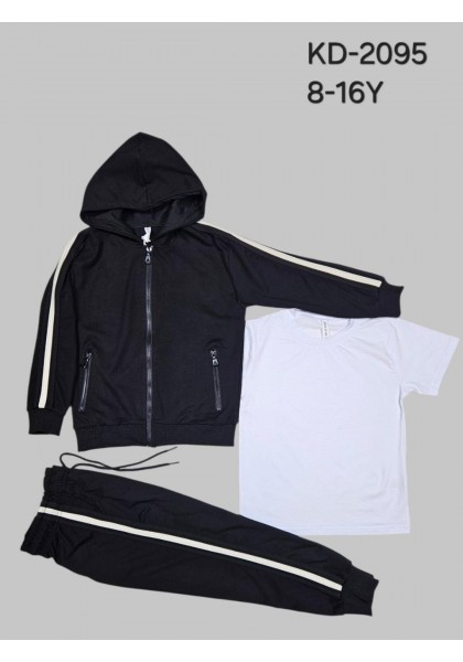 Cпортивні трикотажні костюми трійки для хлопчиків, 95 % бавовна . Розміри 8-16. Фірма DOLA ELVIN.Польща.