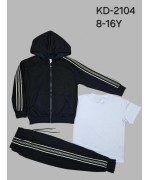 Cпортивні трикотажні костюми трійки для хлопчиків, 95 % бавовна . Розміри 8-16. Фірма DOLA ELVIN.Польща.