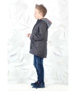 Парка демисезонная для мальчиков.Размеры134 см.Фирма GRACE.Венгрия