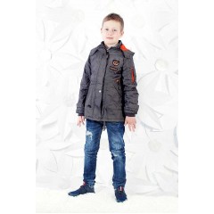 Парка демисезонная для мальчиков.Размеры 122 см.134 см.140 см.146 см.Фирма GRACE.Венгрия