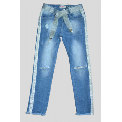 Джинсовые брюки для девочек подростков оптом, Размеры 140-170 см .Фирма S&D.Венгрия