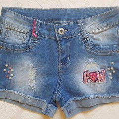 Джинсовые шортики для девочек, размеры 134-164 см, фирма 