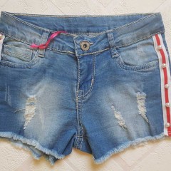 Джинсовые шортики для девочек, размеры 134-164 см, фирма 