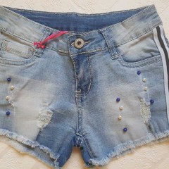 Джинсовые шортики для девочек, размеры 134-164 см, фирма 