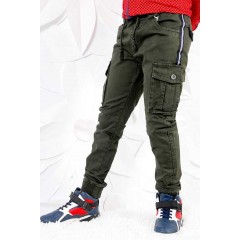 Котоновые брюки ДЖОГГЕРЫ,с накладными карманами, для мальчиков.Размеры 134-164 см.Фирма S&D,