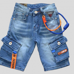 Джинсовые бриджи с накладными карманами  для мальчиков.Размеры 6-16 .Фирма S&D.  Венгрия