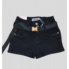 Чёрные,Джинсовые шортики ,  для девочек, размеры 6-16, фирма S&D, Венгрия