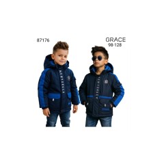 Куртка демисезонная для мальчиков .Размеры 98-128 см.Фирма GRACE.Венгрия