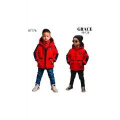 Куртка демисезонная для мальчиков .Размеры 98-128 см.Фирма GRACE.Венгрия