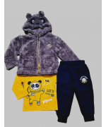 Утеплённый-на байке, костюм-тройка с курточкой,для мальчиков,размер 1-5,Фирма S&D.Венгрия