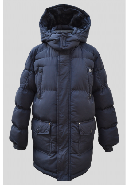 Зимняя удлинённая куртка  на меху,для мальчиков,размер 12,Фирма F&D.Венгрия