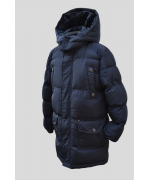 Зимняя удлинённая куртка  на меху,для мальчиков,размер 12,Фирма F&D.Венгрия