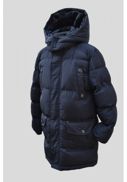 Зимняя удлинённая куртка  на меху,для мальчиков,размер 12,Фирма F&D.Венгрия