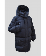 Зимняя удлинённая куртка  на меху,для мальчиков,размер 12,Фирма F&D.Венгрия